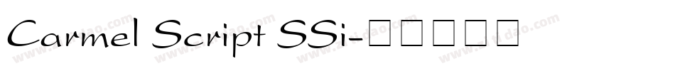 Carmel Script SSi字体转换